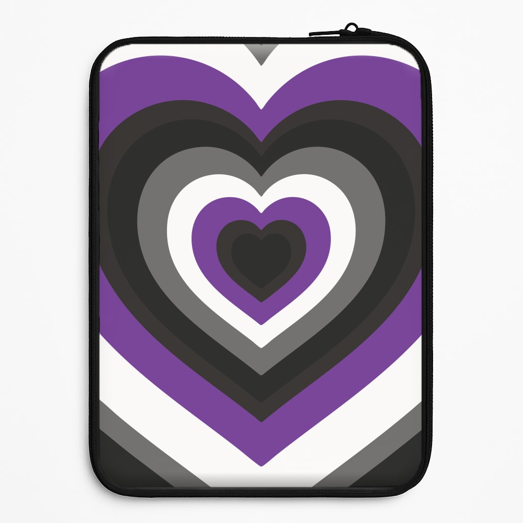 Asexual Pride Heart Universal Laptop Sleeve