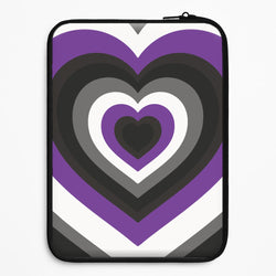 Asexual Pride Heart Universal Laptop Sleeve