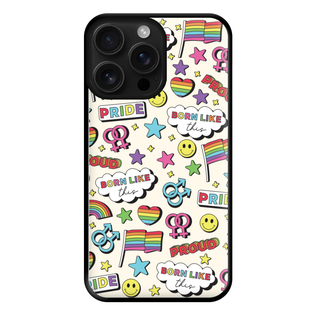 Light Pride Stickers Phone Case