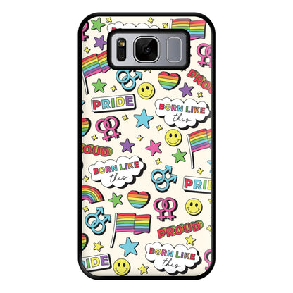 Light Pride Stickers Phone Case for Galaxy S8 Plus