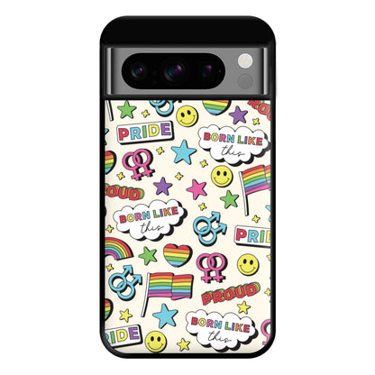 Light Pride Stickers Phone Case for Google Pixel 8 Pro