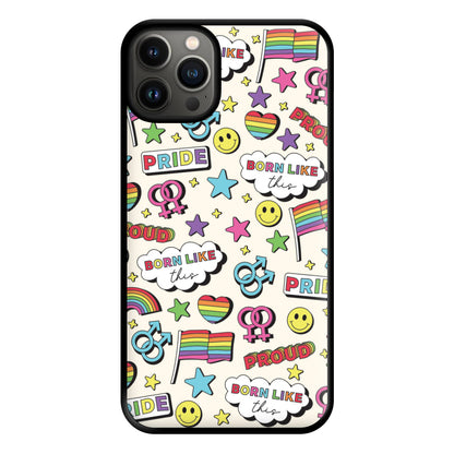 Light Pride Stickers Phone Case for iPhone 13