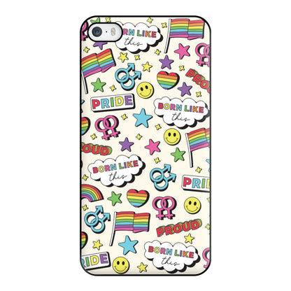 Light Pride Stickers Phone Case for iPhone 5 / 5s / SE 2016