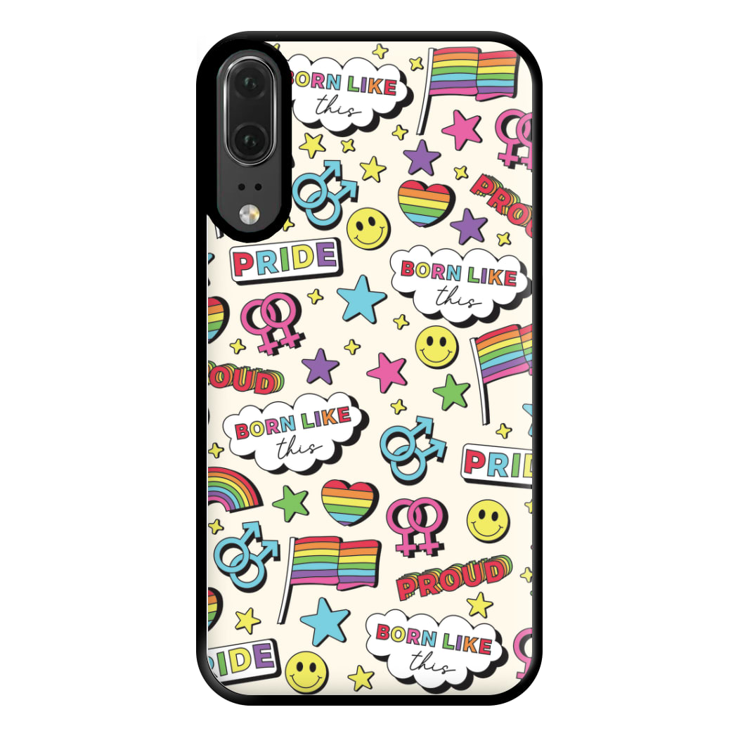 Light Pride Stickers Phone Case for Huawei P20