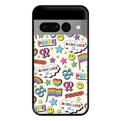 Light Pride Stickers Phone Case for Google Pixel 7 Pro