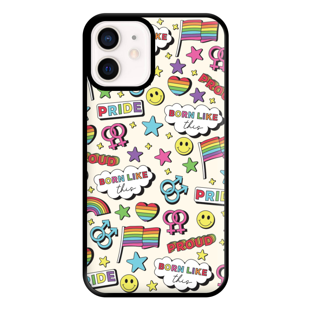 Light Pride Stickers Phone Case for iPhone 13 Mini