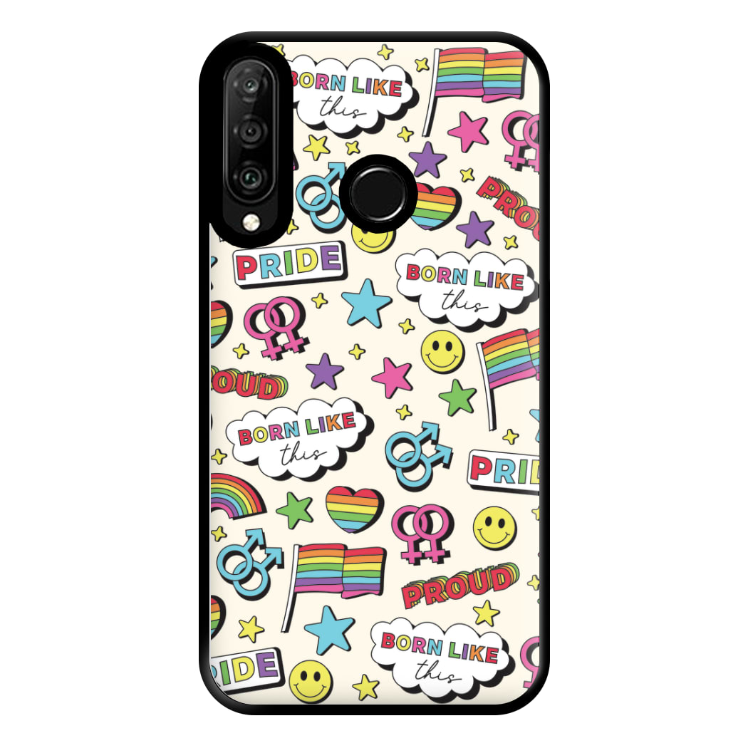 Light Pride Stickers Phone Case for Huawei P30 Lite