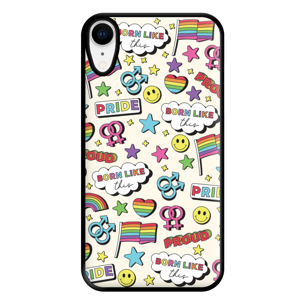 Light Pride Stickers Phone Case for iPhone XR