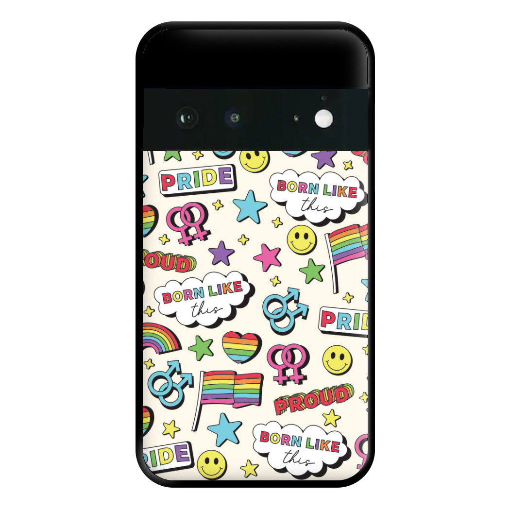 Light Pride Stickers Phone Case for Google Pixel 6a