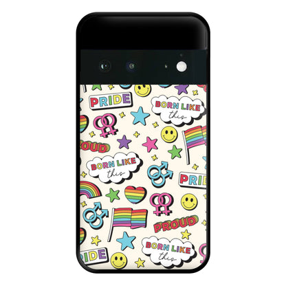 Light Pride Stickers Phone Case for Google Pixel 6a