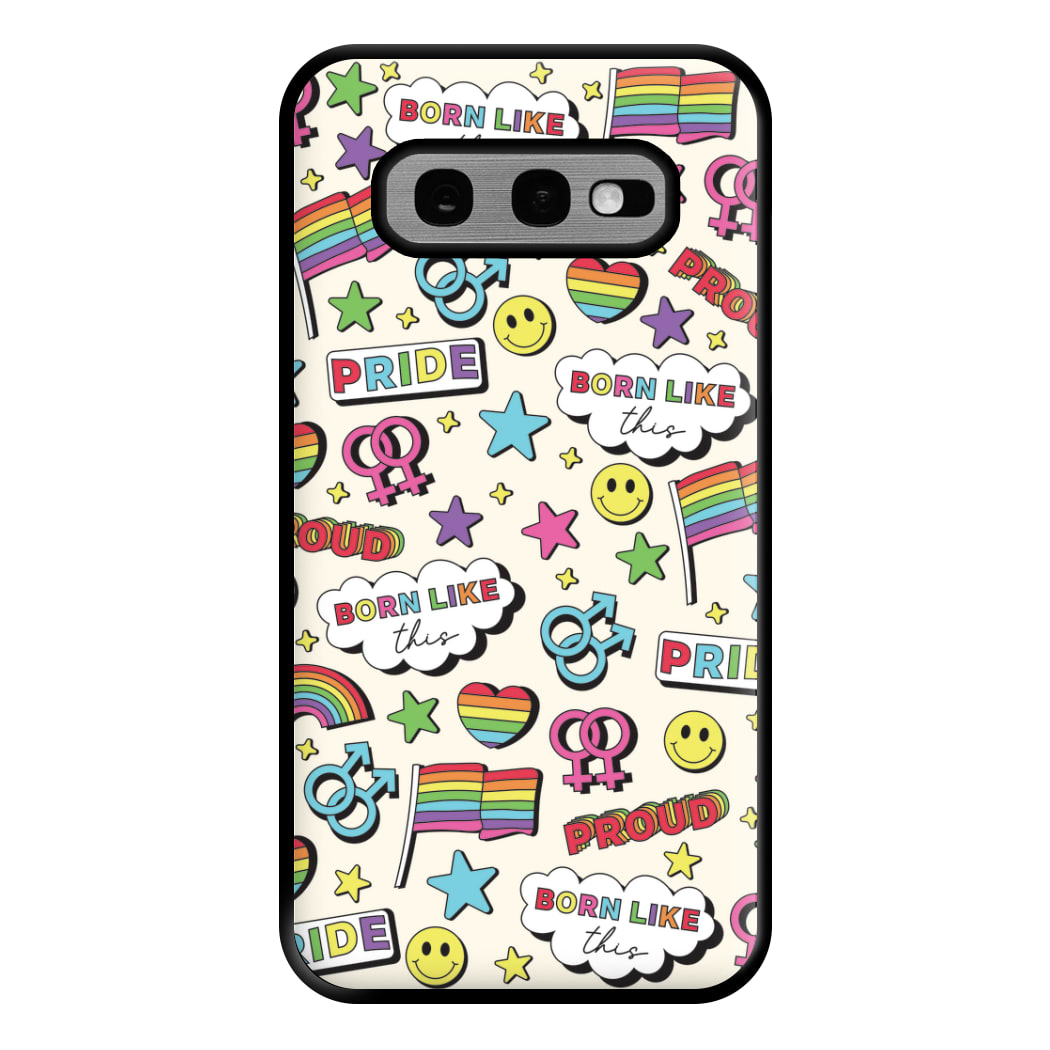 Light Pride Stickers Phone Case for Galaxy S10e