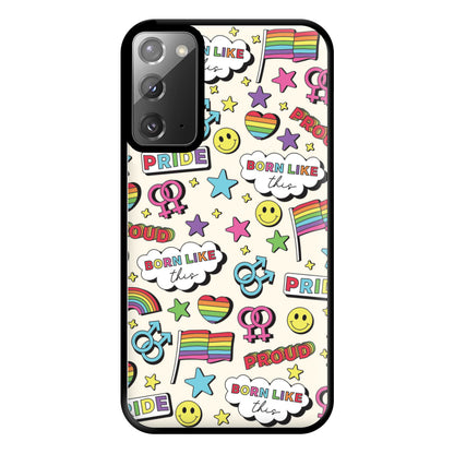 Light Pride Stickers Phone Case for Galaxy Note 20 Ultra