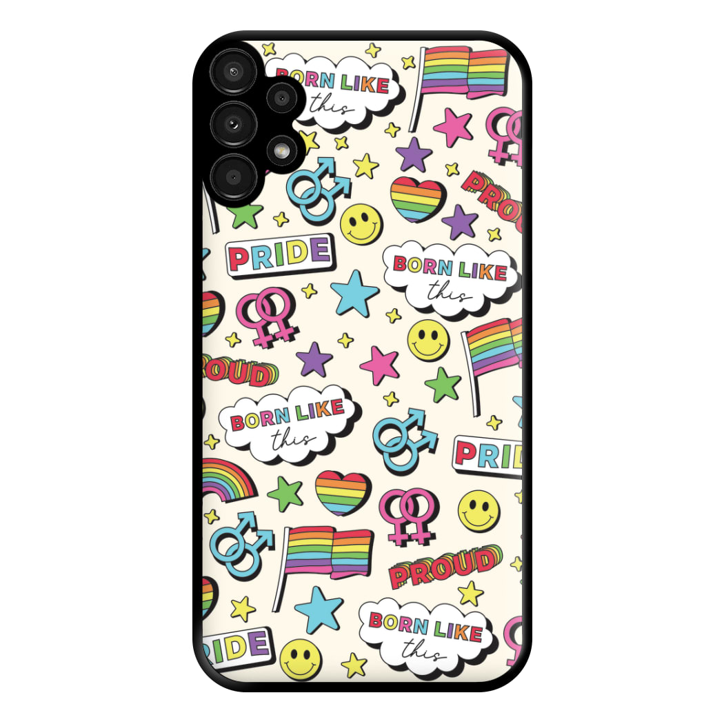 Light Pride Stickers Phone Case for Galaxy A13