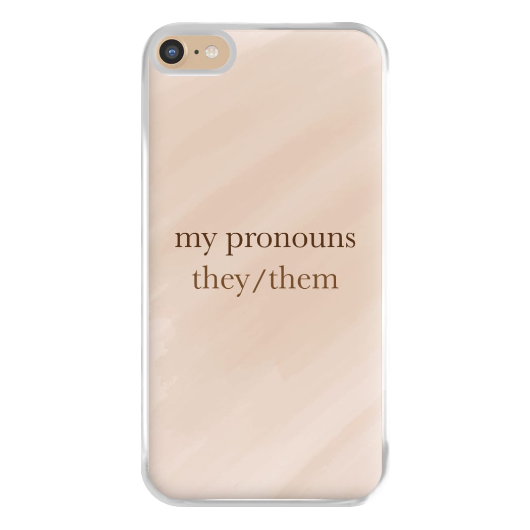 They & Them - Pronouns Phone Case for iPhone 6 Plus / 7 Plus / 8 Plus