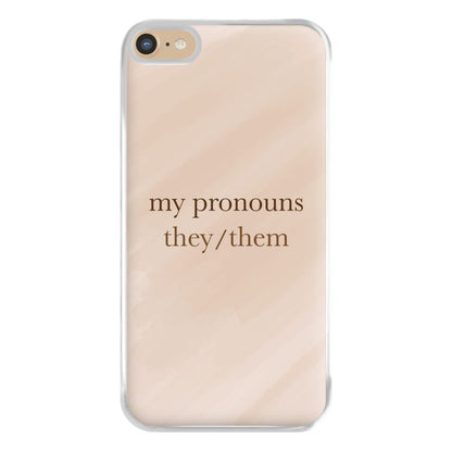 They & Them - Pronouns Phone Case for iPhone 6 Plus / 7 Plus / 8 Plus