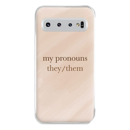 They & Them - Pronouns Phone Case for Galaxy S10 Plus