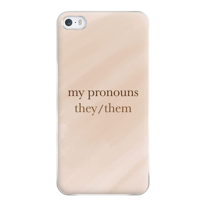 They & Them - Pronouns Phone Case for iPhone 5 / 5s / SE 2016