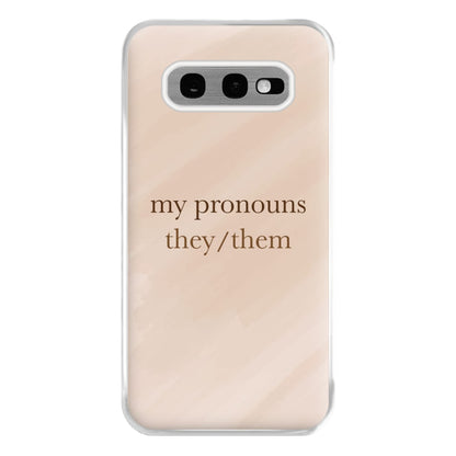 They & Them - Pronouns Phone Case for Galaxy S10e