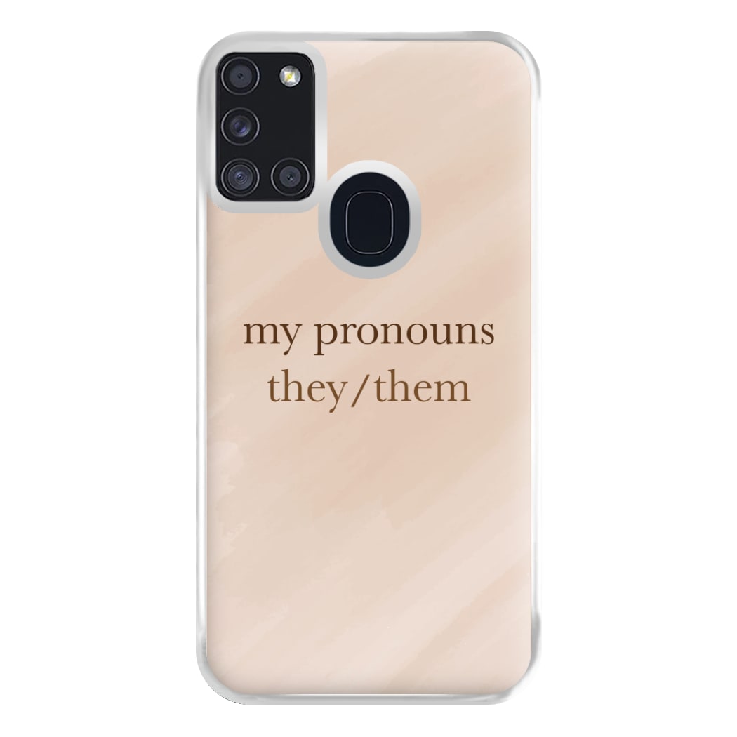 They & Them - Pronouns Phone Case for Galaxy A21s