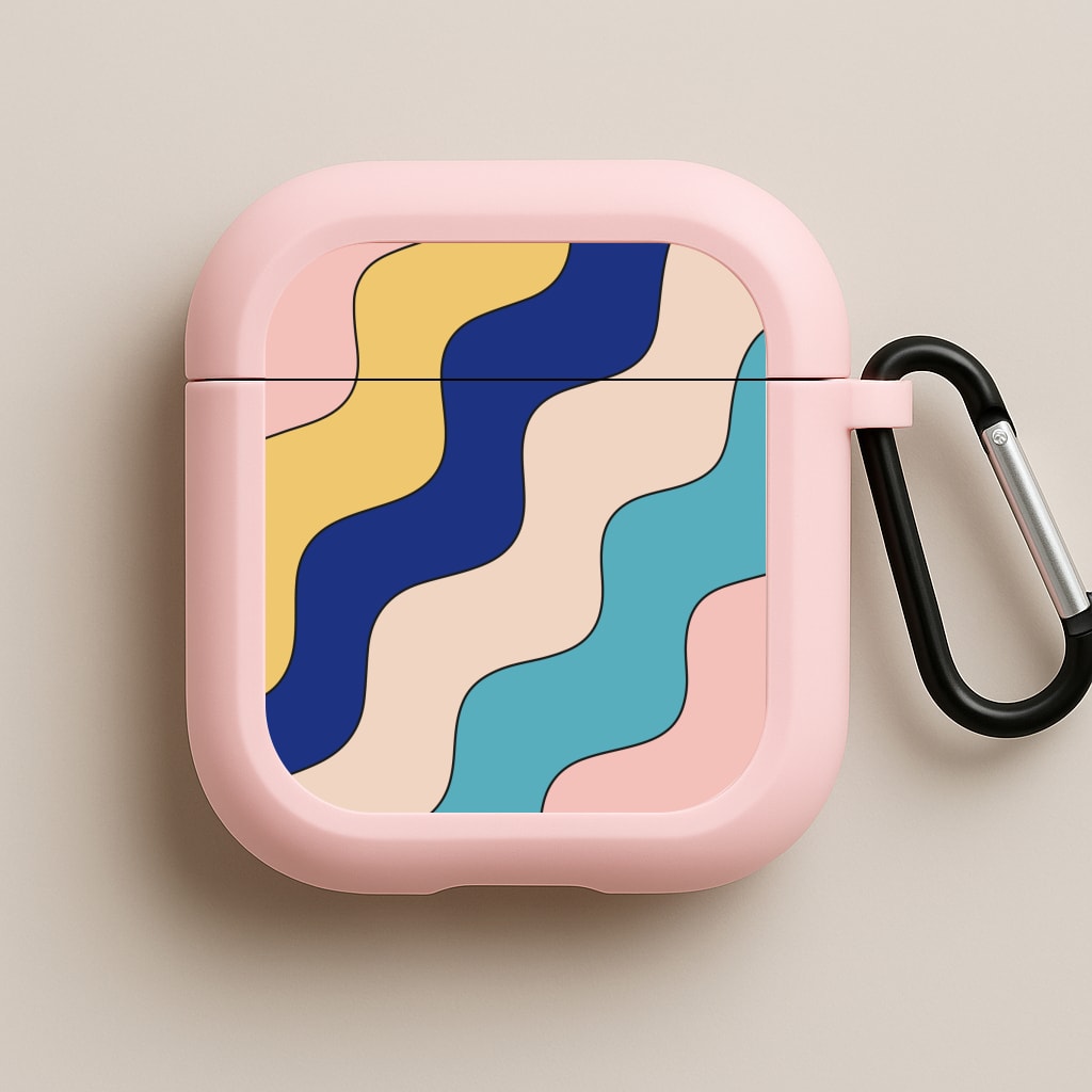 Psychedelic Pattern II Pink AirPods Case