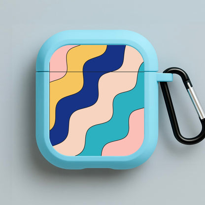 Psychedelic Pattern II Blue AirPods Case