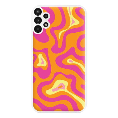 Orange And Pink Psychedelic Pattern Phone Case for Galaxy A13