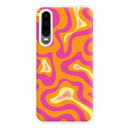 Orange And Pink Psychedelic Pattern Phone Case for Huawei P30