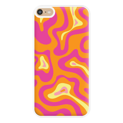 Orange And Pink Psychedelic Pattern Phone Case for iPhone 6 Plus / 7 Plus / 8 Plus