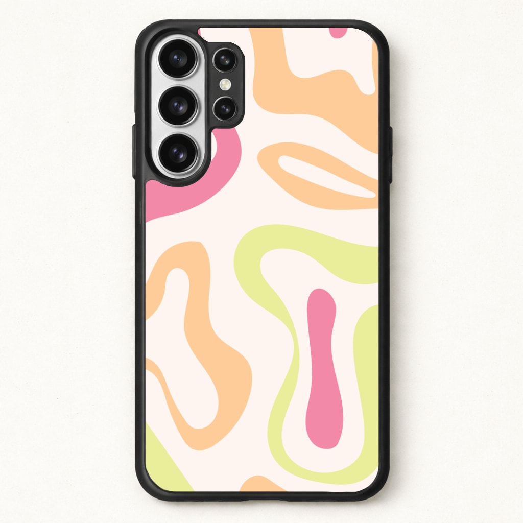 Pastel Shades Psychedelic Pattern Phone Case for Galaxy S26 Ultra