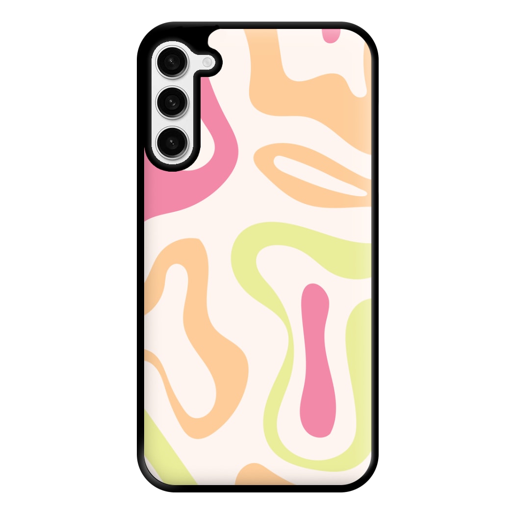 Pastel Shades Psychedelic Pattern Phone Case for Galaxy S23 Plus
