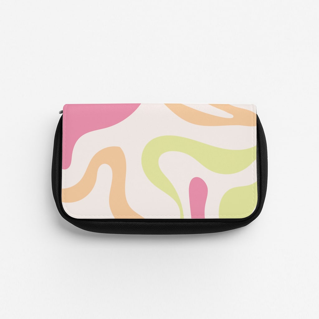 Pastel Shades Psychedelic Pattern Pencil Case
