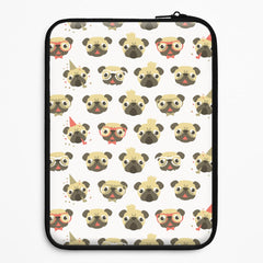 Pug Life - Pug Pattern Laptop Sleeve