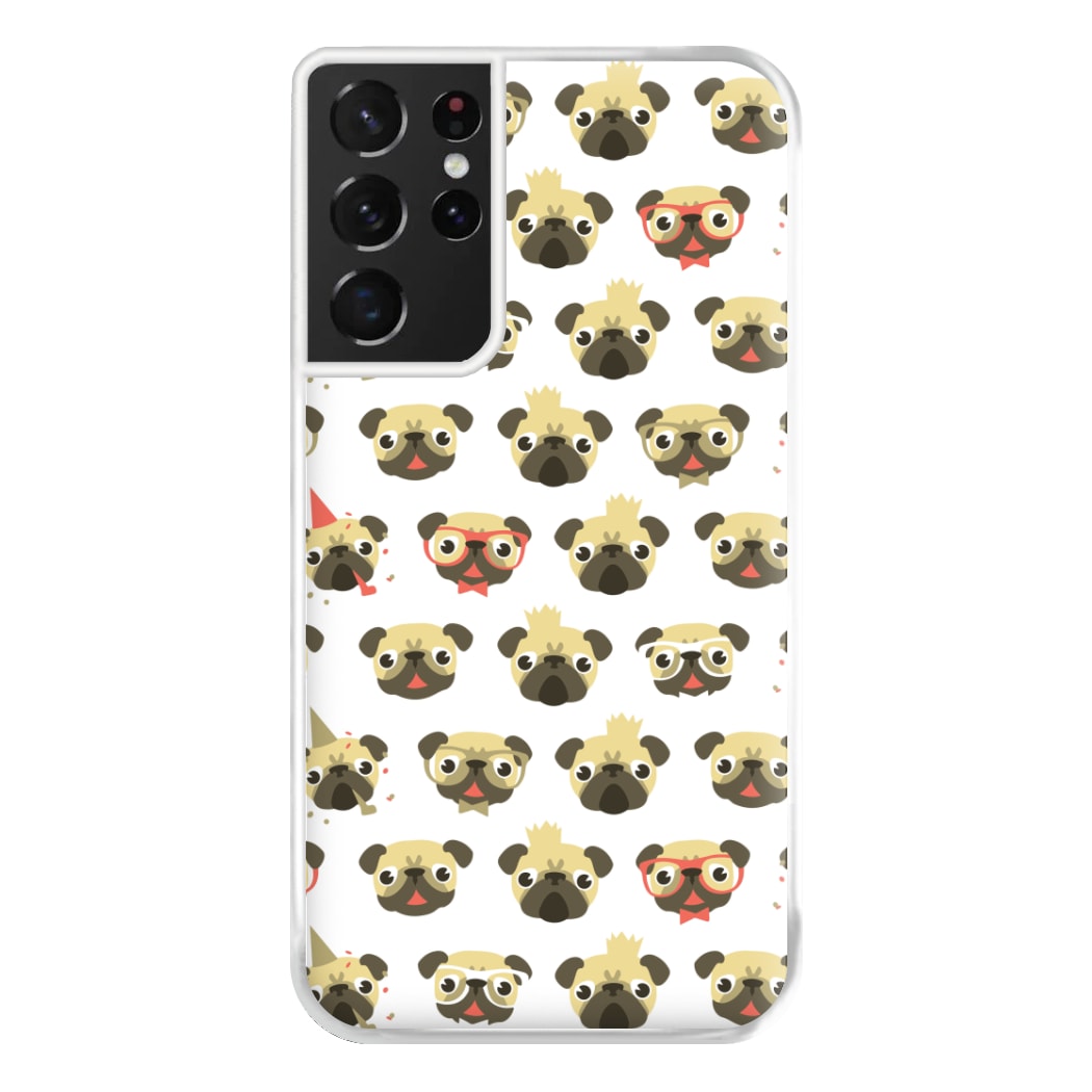 Pug Life - Pug Pattern Phone Case for Galaxy S21 Ultra