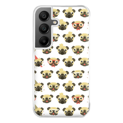 Pug Life - Pug Pattern Phone Case for Galaxy A55