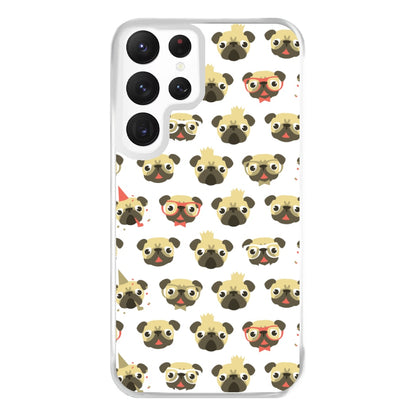 Pug Life - Pug Pattern Phone Case for Galaxy S22 Ultra