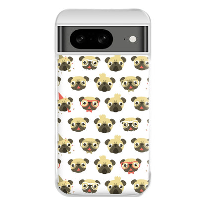 Pug Life - Pug Pattern Phone Case for Google Pixel 8