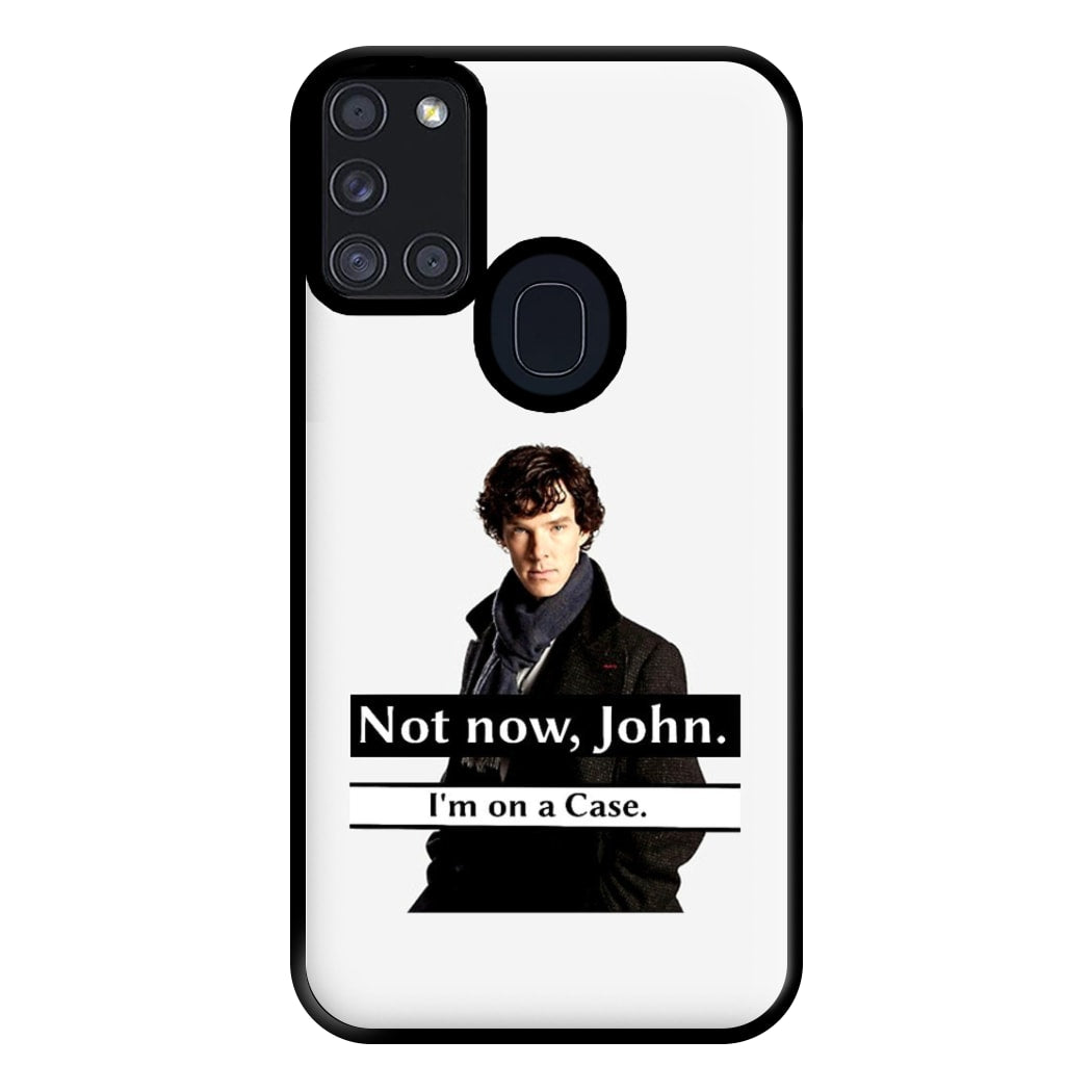 I'm on a Case Holmes Pun Phone Case for Galaxy A21s