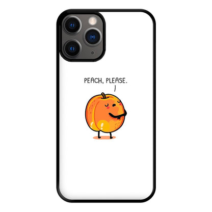 Peach, Please - Funny Pun Phone Case for iPhone 12 Pro Max