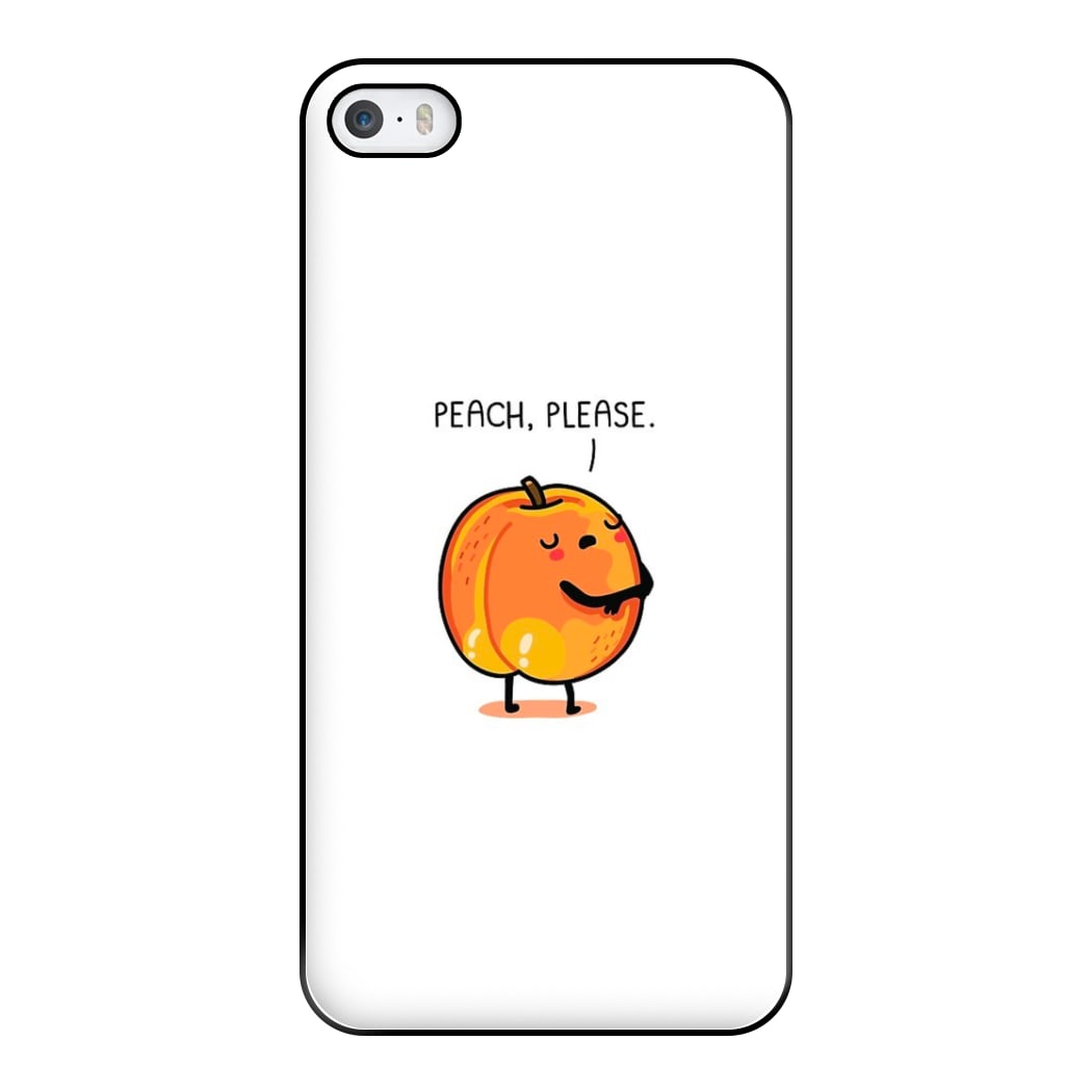 Peach, Please - Funny Pun Phone Case for iPhone 5 / 5s / SE 2016