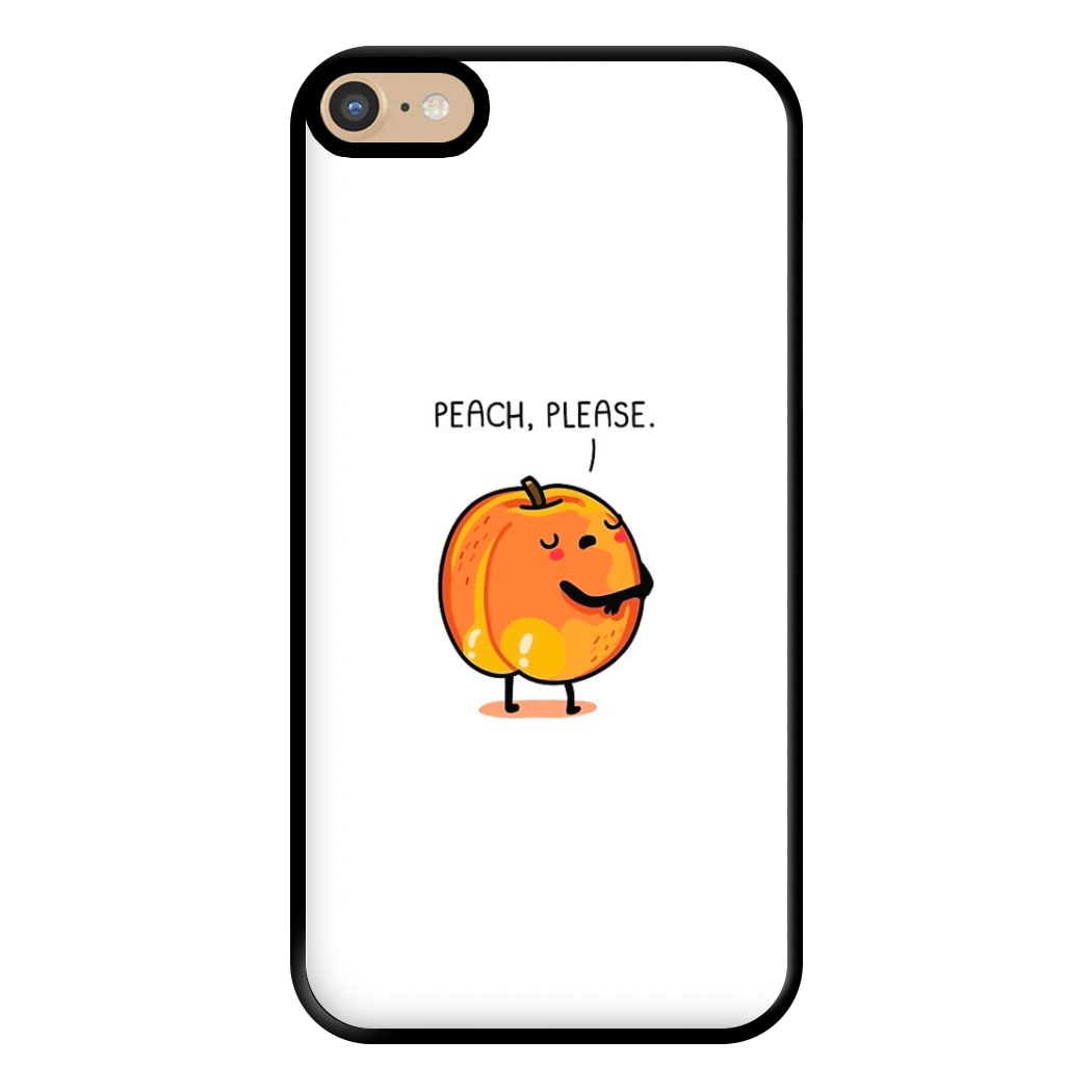 Peach, Please - Funny Pun Phone Case for iPhone 6 Plus / 7 Plus / 8 Plus