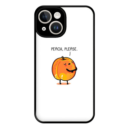 Peach, Please - Funny Pun Phone Case for iPhone 14