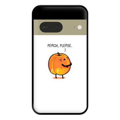 Peach, Please - Funny Pun Phone Case for Google Pixel 7a