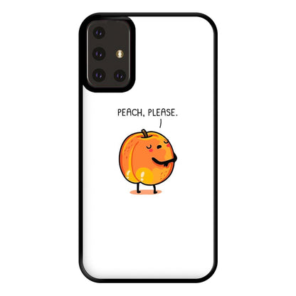 Peach, Please - Funny Pun Phone Case for Galaxy A71