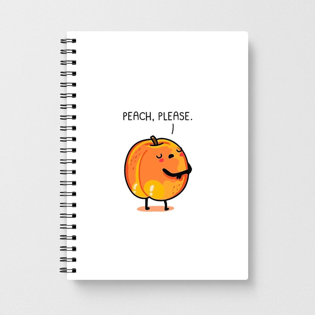 Peach, Please - Funny Pun Notebook