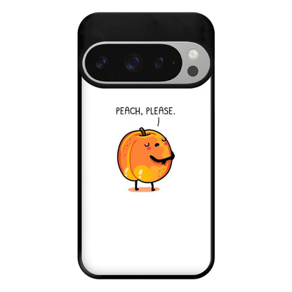 Peach, Please - Funny Pun Phone Case for Google Pixel 9 Pro XL