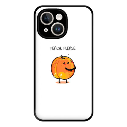 Peach, Please - Funny Pun Phone Case for iPhone 14 Plus