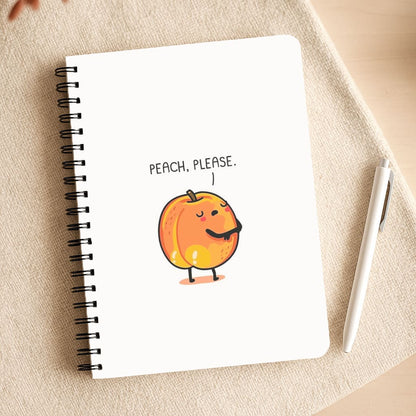 Peach, Please - Funny Pun Notepad