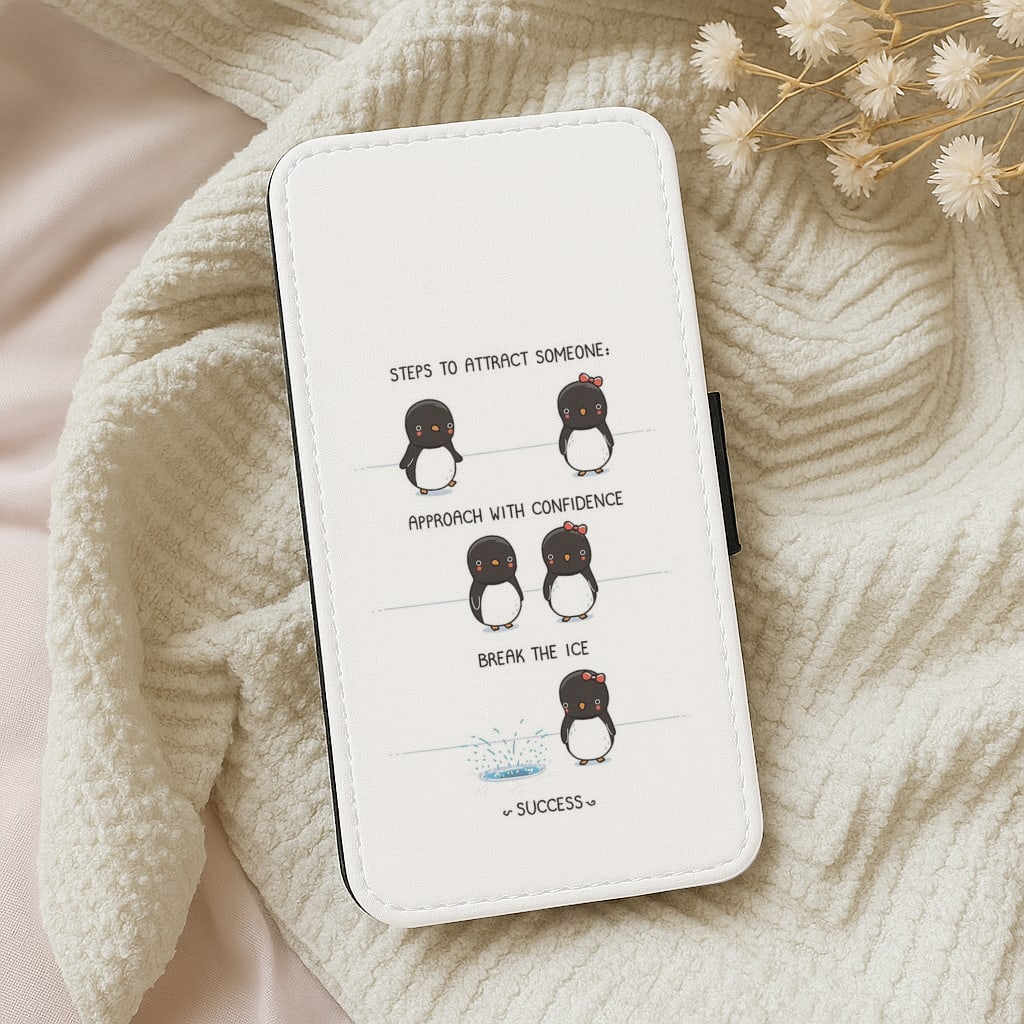 Break The Ice - Funny Pun Flip Wallet Phone Case
