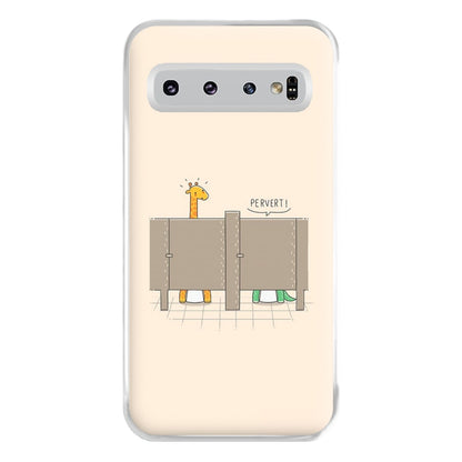 Pervert  - Funny Pun Phone Case for Galaxy S10 Plus