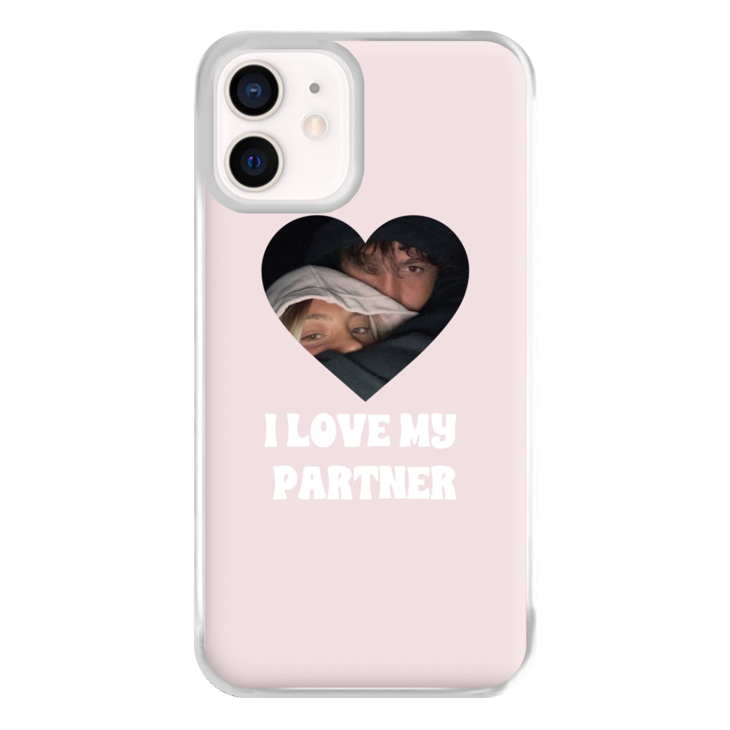 I Love My Partner - Personalised Couples Phone Case for iPhone 12 Mini